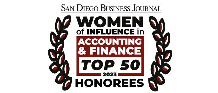 2023 SDBJ Women of Influence in Accounting + Finance Top 50 Honorees